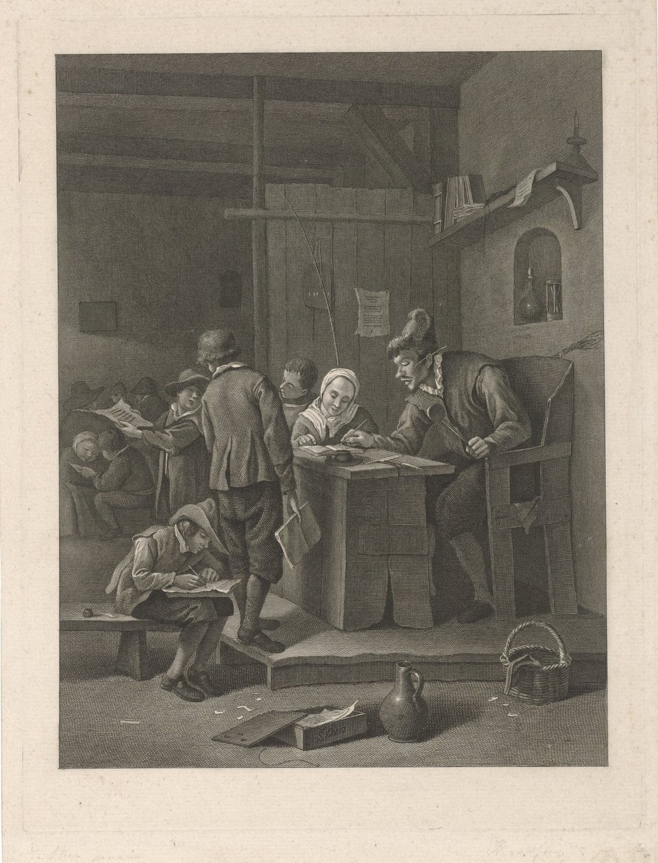 Classroom with Teacher and Children by Noach van der Meer (II)