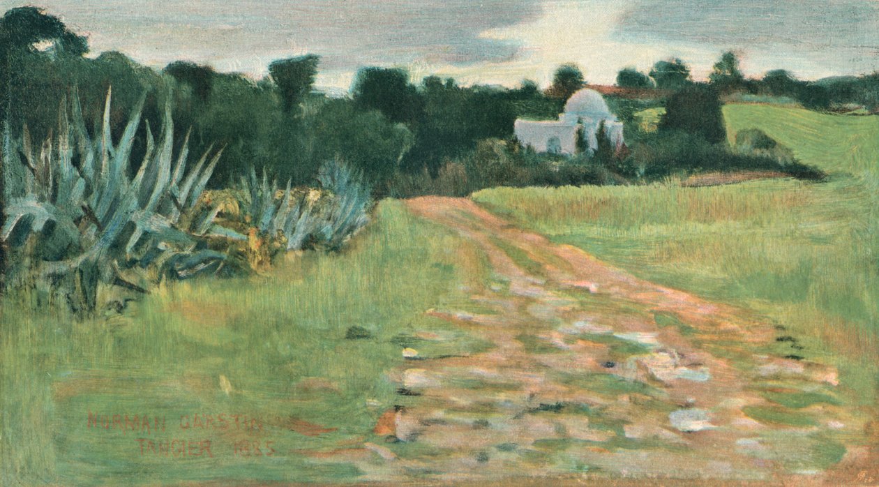 Saints House and Field, Tangier by Norman Garstin