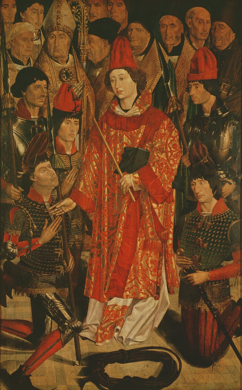 St. Vincent of Saragossa, Protector of Lisbon, from the Altarpiece of St. Vincent by Nuno Goncalves or Gonzalvez