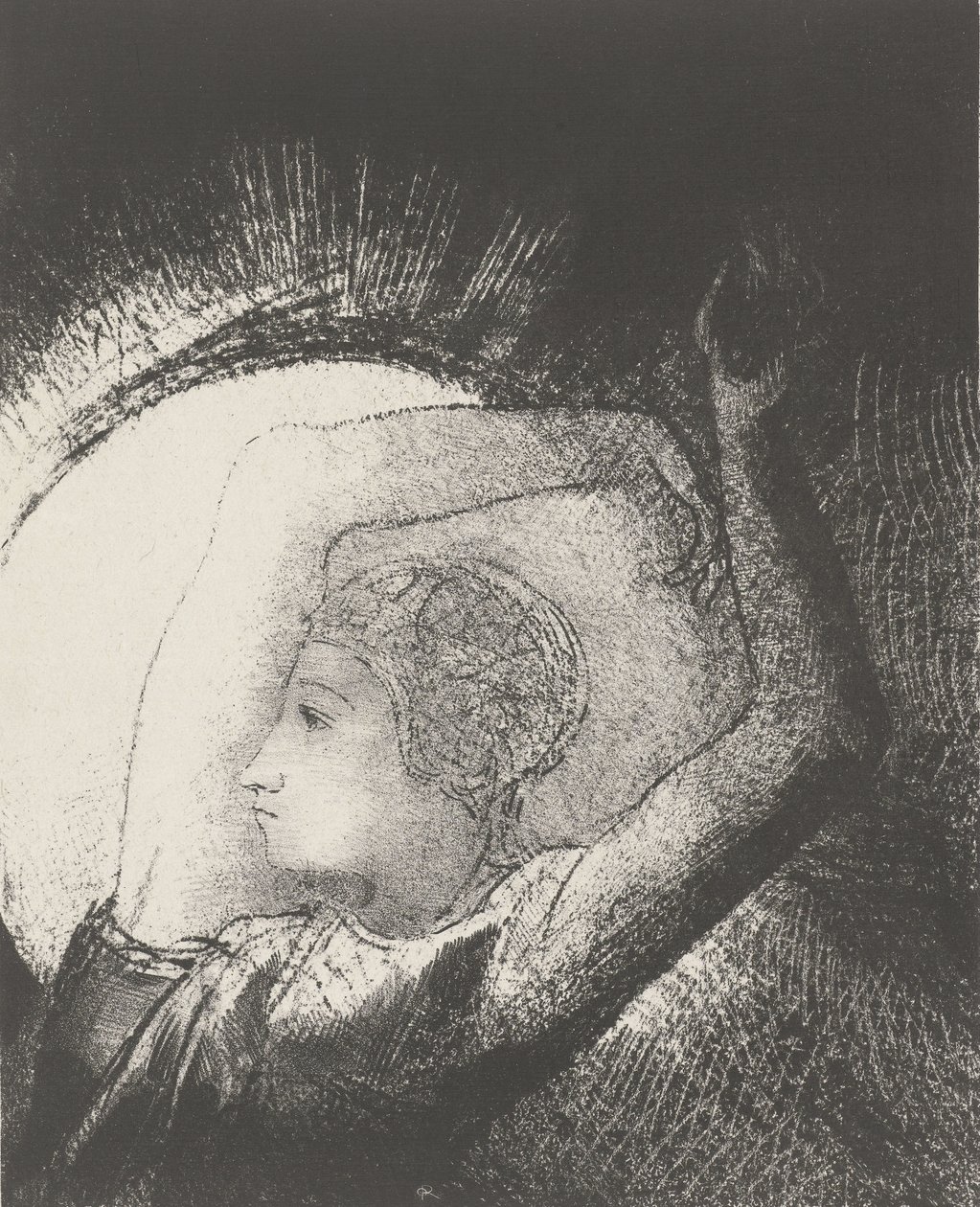 A Woman clothed by the Sun, 1899 by Odilon Redon