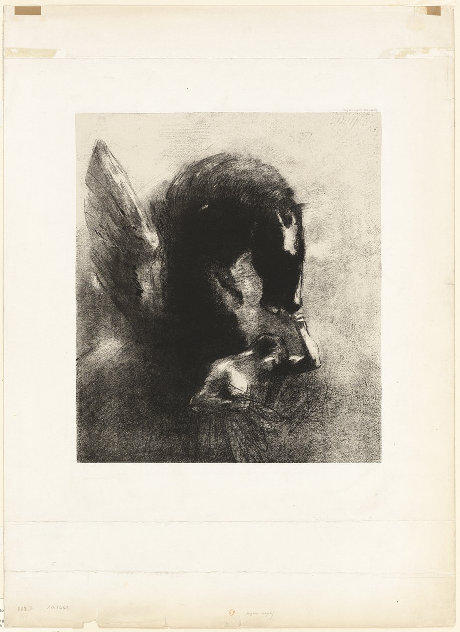Captive Pegasus by Odilon Redon