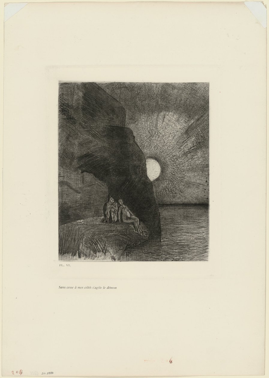 Ceaselessly by my side the demon stirs, plate 7 from Charles Baudelaire