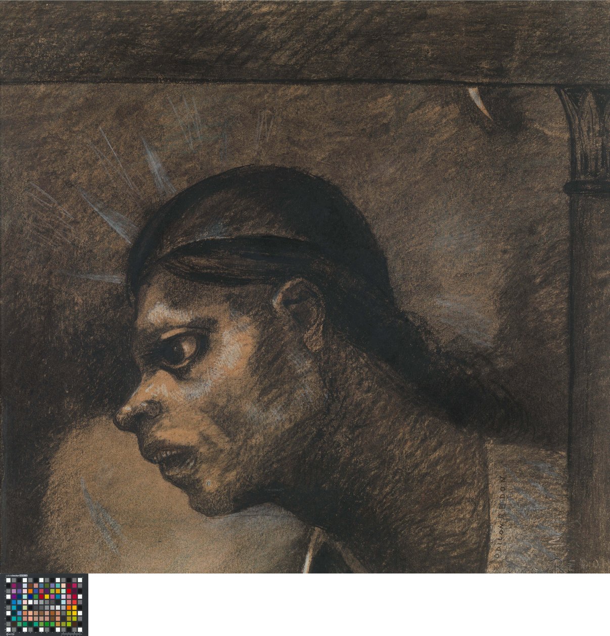 A Man of the People. Drawing for an Illustration in Le Juré by Edmond Picard by Odilon Redon