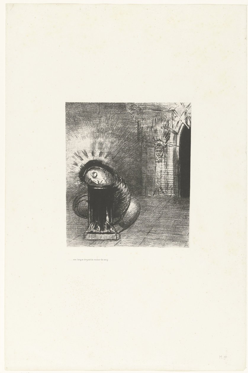 A Long Doll the Color of Blood (Temptation of Saint Anthony series) by Odilon Redon