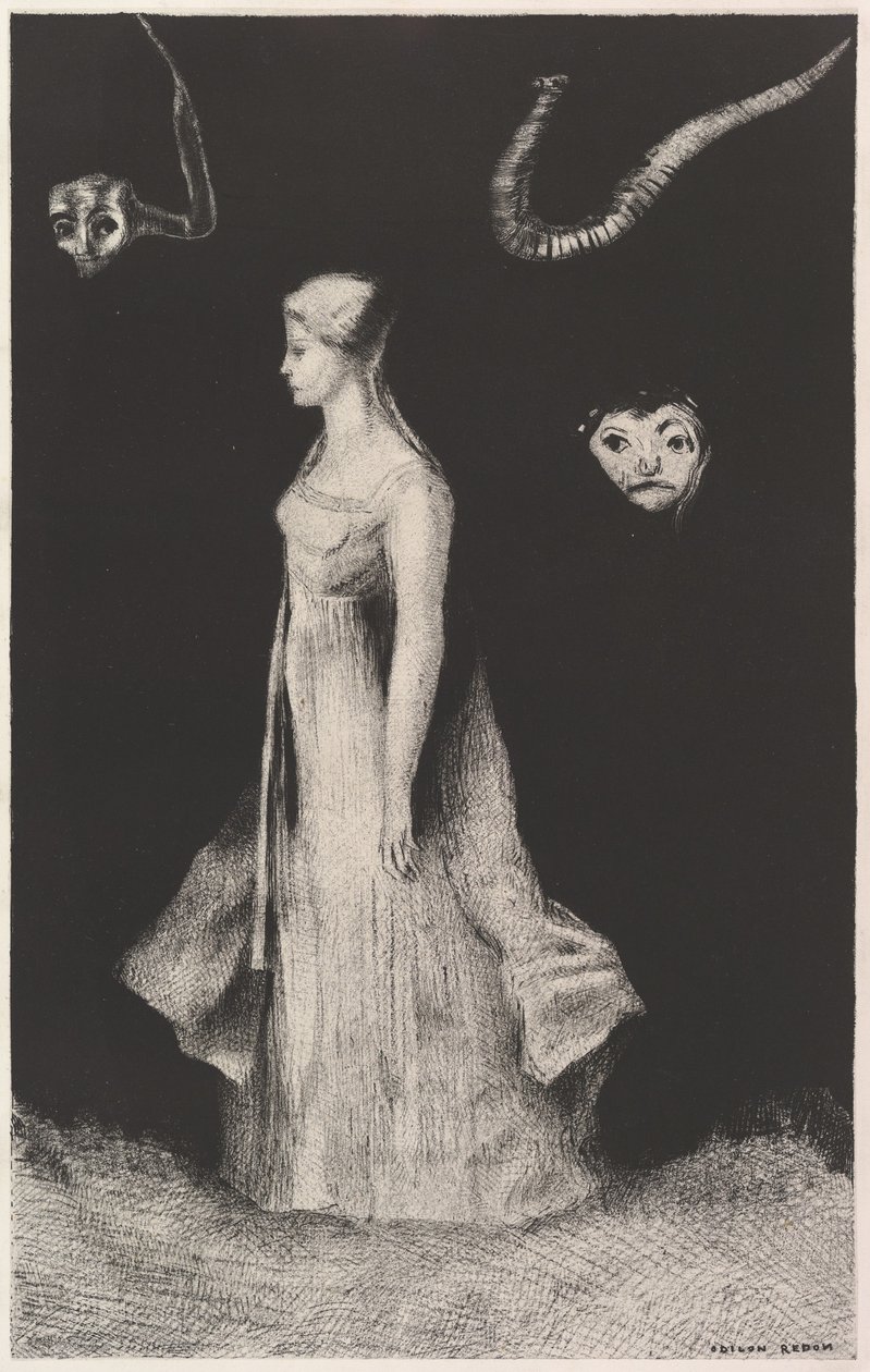 Haunting by Odilon Redon