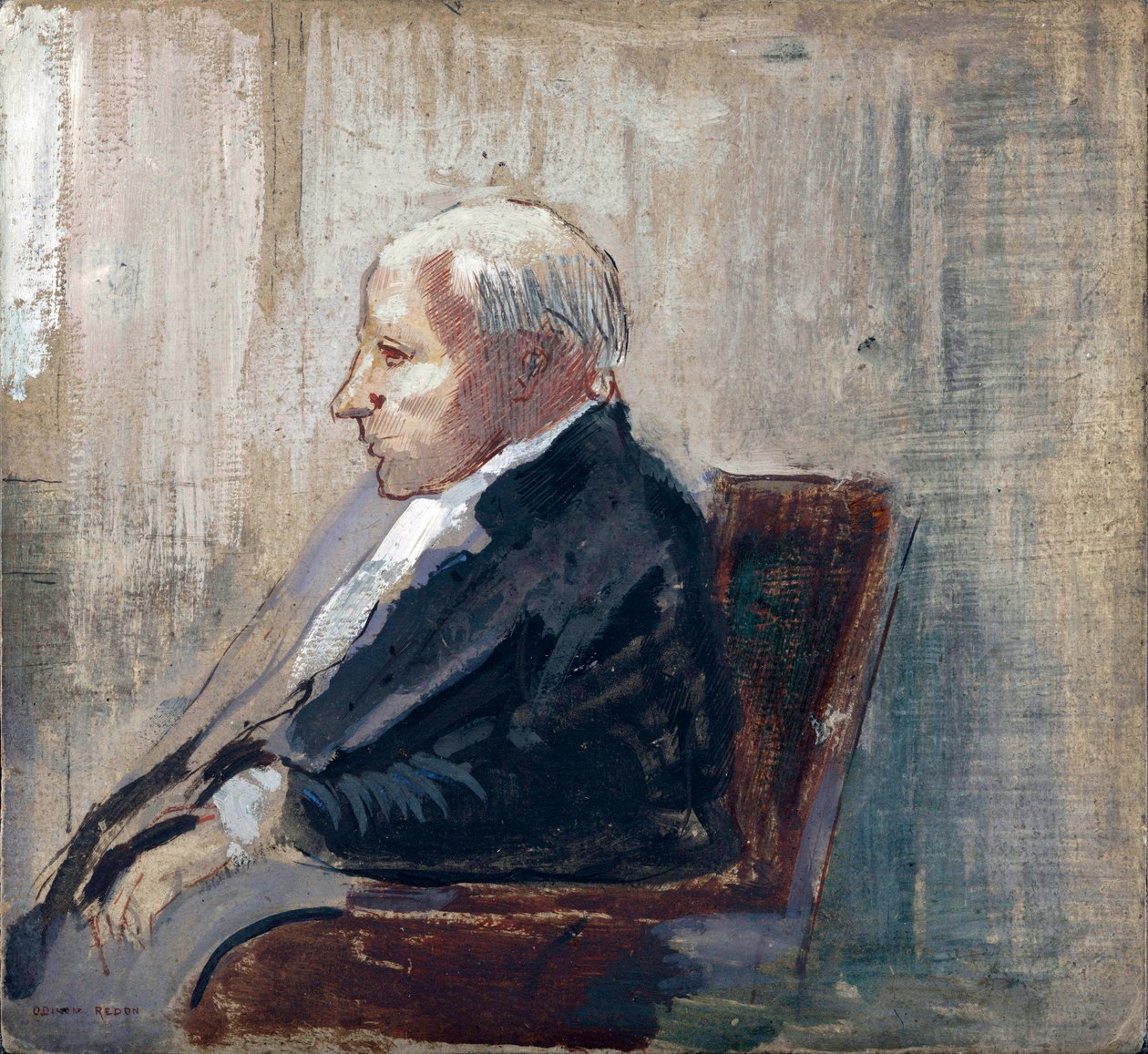 Seated Man by Odilon Redon