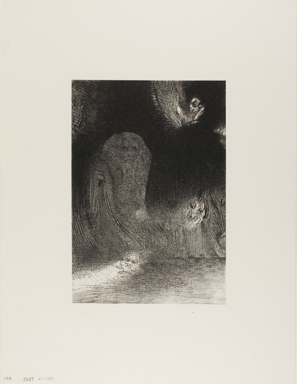 I Have Sometimes Seen in the Sky What Seemed Like Forms of Spirits, plate 21 of 24 by Odilon Redon