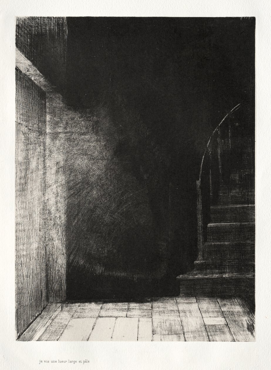 I Saw a Flash of Light, Large and Pale by Odilon Redon