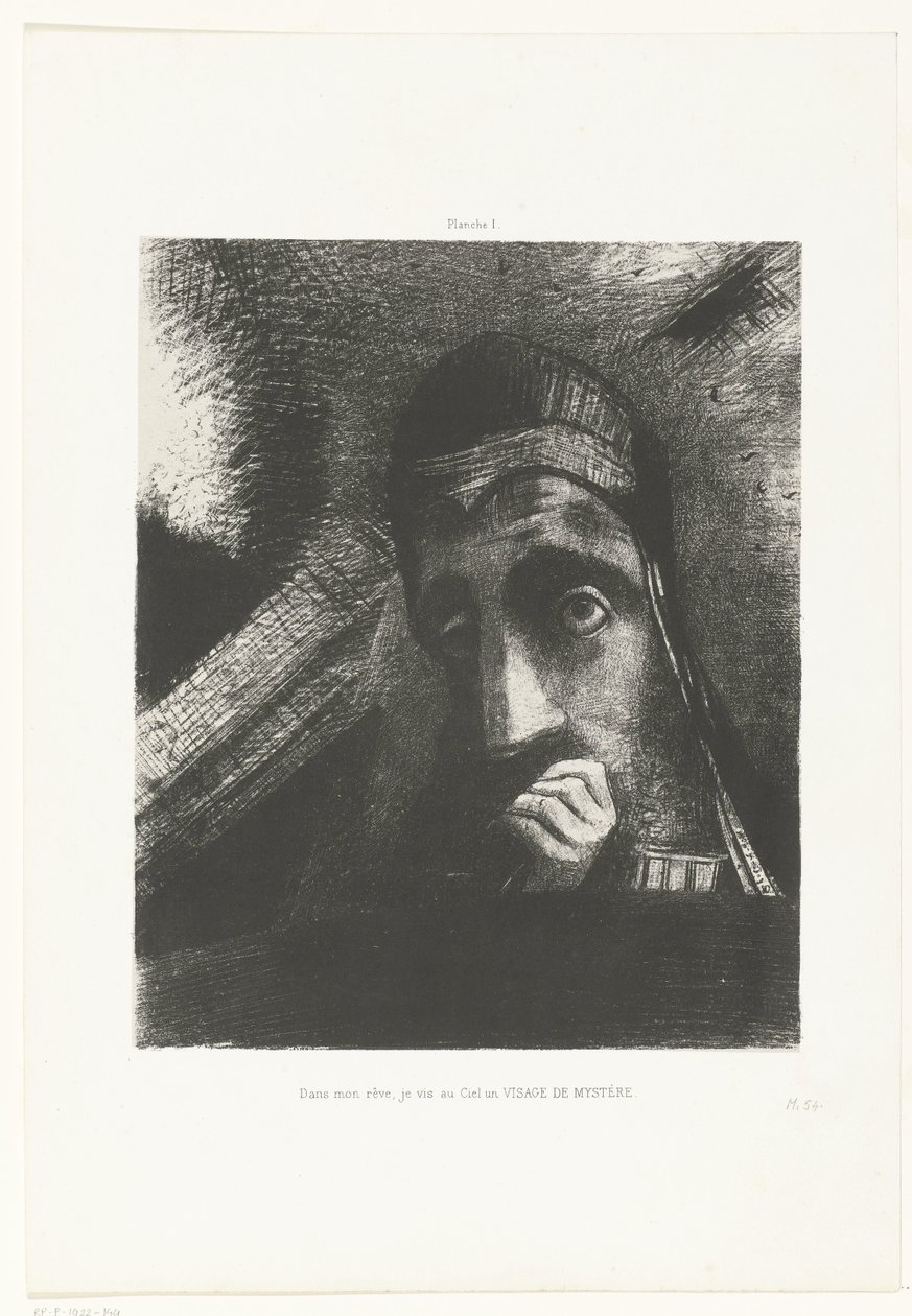I Saw in My Dream a Mysterious Face in the Sky by Odilon Redon