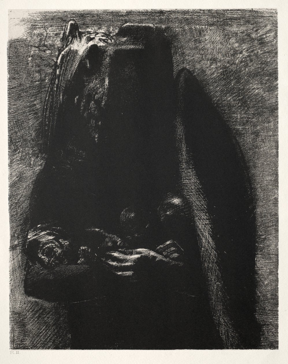 It Is the Devil, Bearing Beneath His Two Wings the Seven Deadly Sins by Odilon Redon