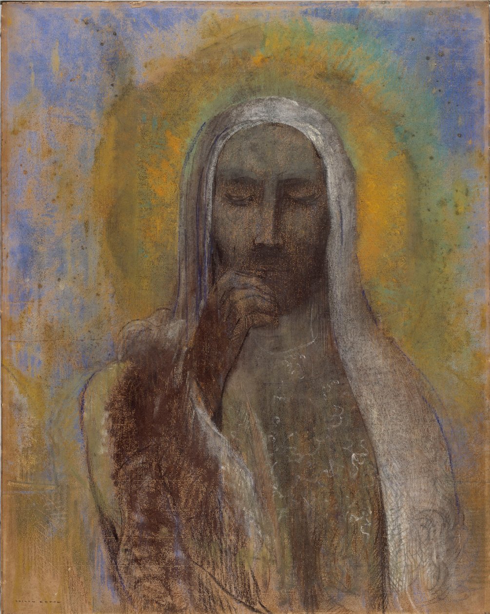 The Christ of Silence by Odilon Redon