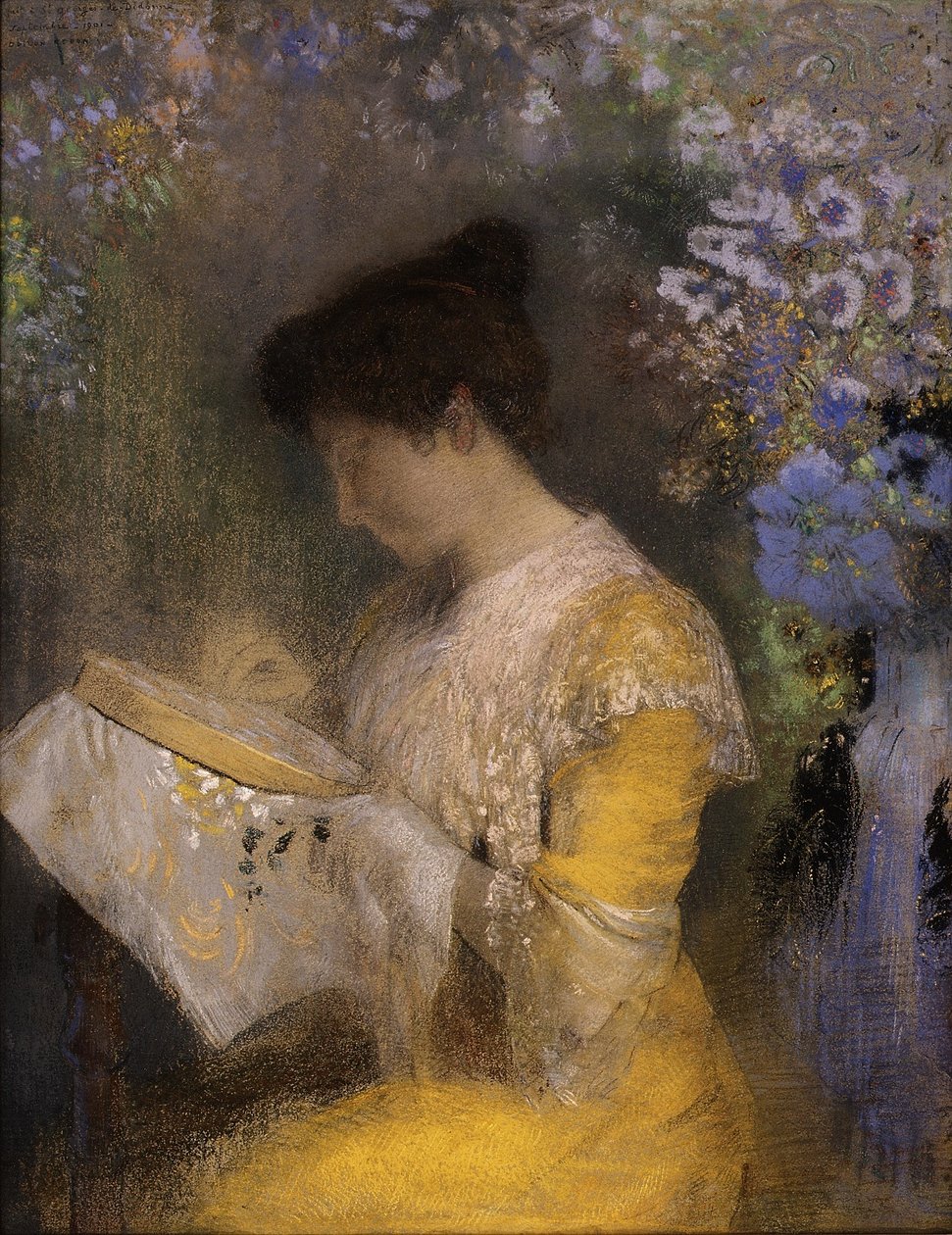 Madame Arthur Fontaine (Marie Escudier, 1865–1946) by Odilon Redon