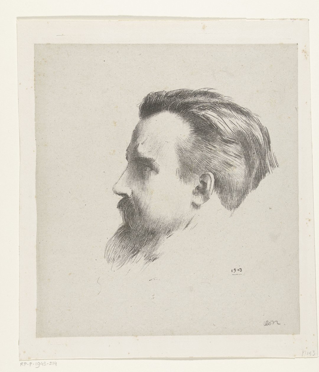 Portrait of Maurice Denis by Odilon Redon
