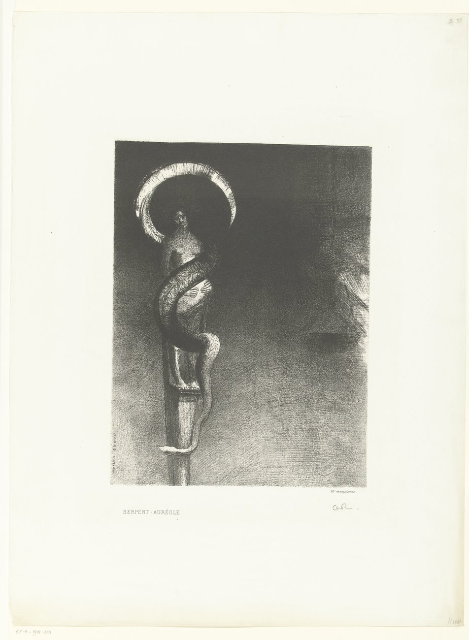 Serpent Halo by Odilon Redon