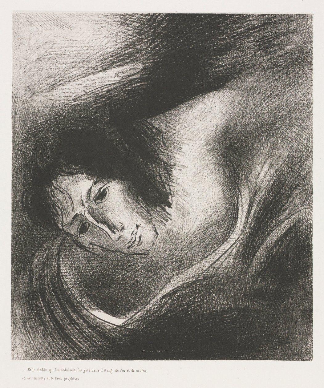 The Apocalypse of Saint John: And the Devil That Deceived Them Was Cast into the Lake, 1899 by Odilon Redon