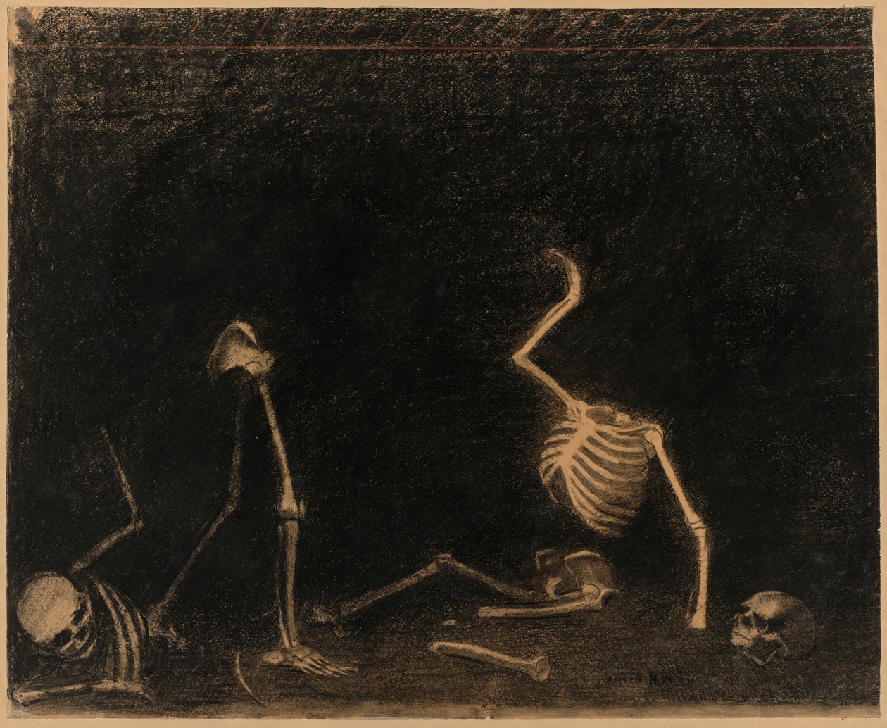 The Battle of the Bones by Odilon Redon