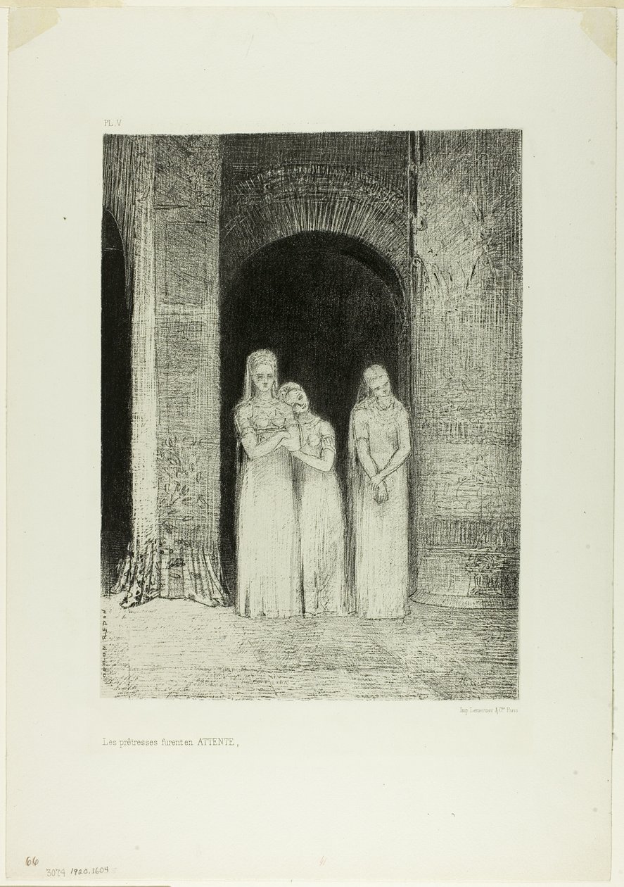 The Priestesses Were Waiting, from Night by Odilon Redon