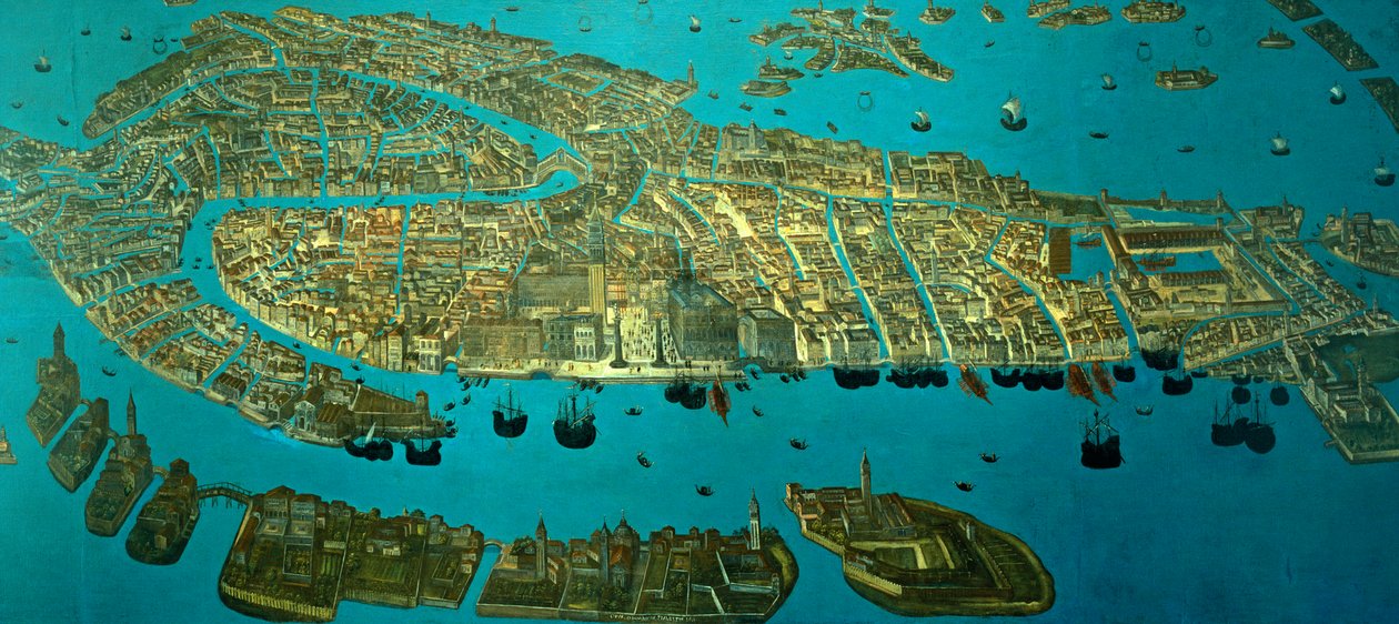Plan of Venice by Odoardo Fialetti