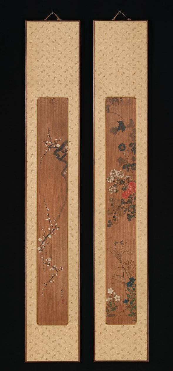 Flowers of Spring and Autumn by Ogata Korin