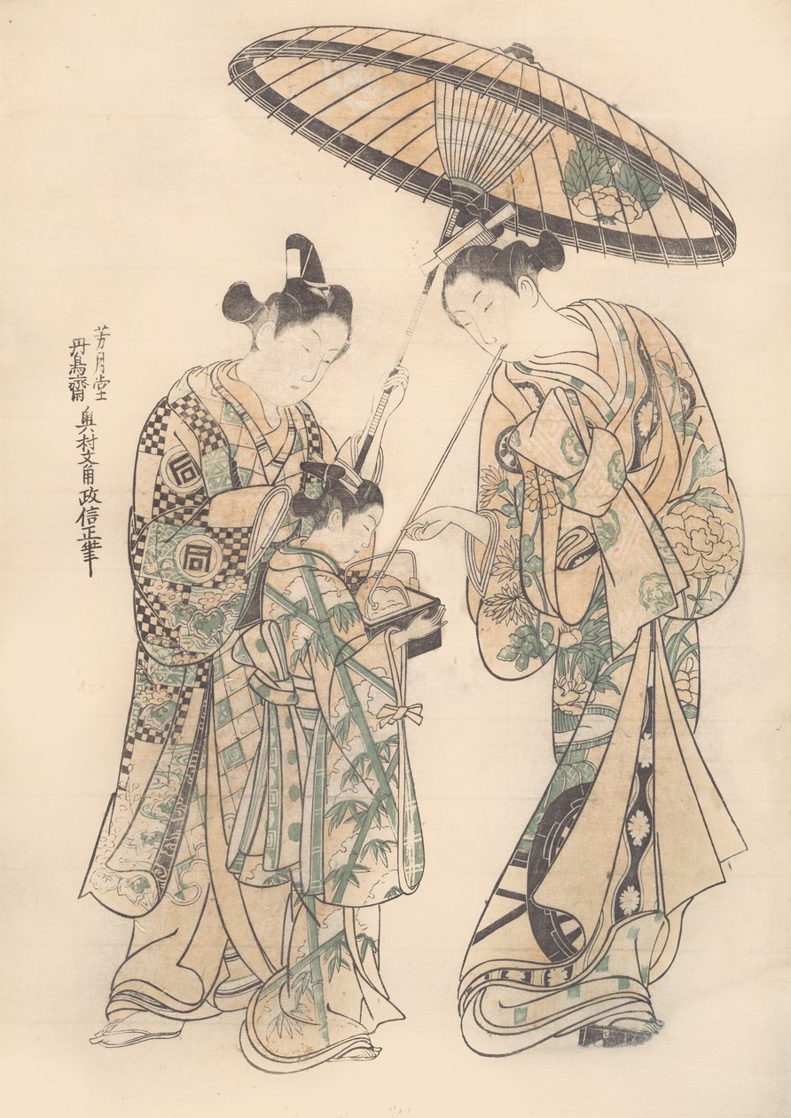 Two Figures by Okumura Masanobu