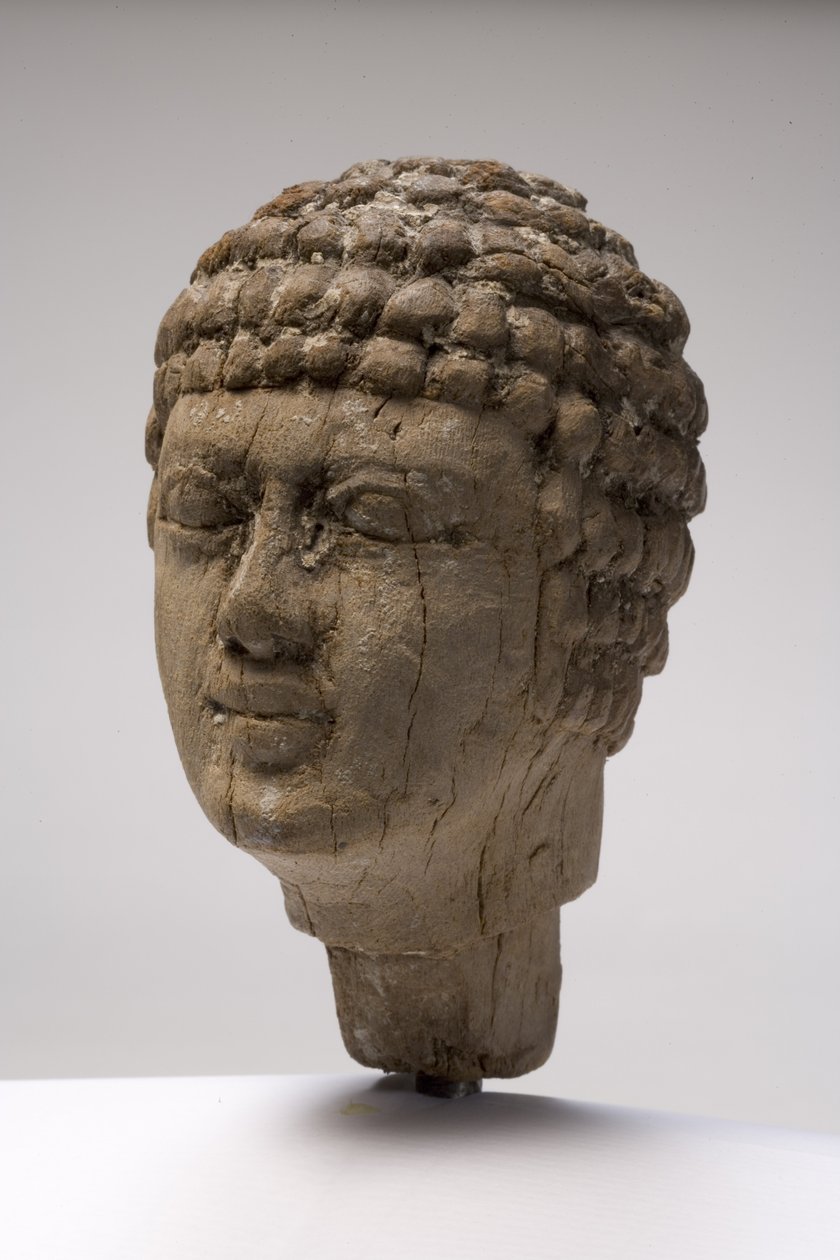 Head of a man by Old Kingdom Egyptian