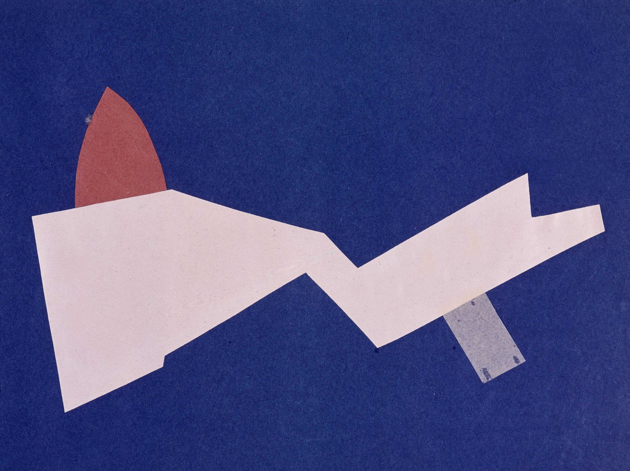 Universal War: Collage work by Olga Rosanova, January 1916 by Olga Wladimirowna  Rosanowa