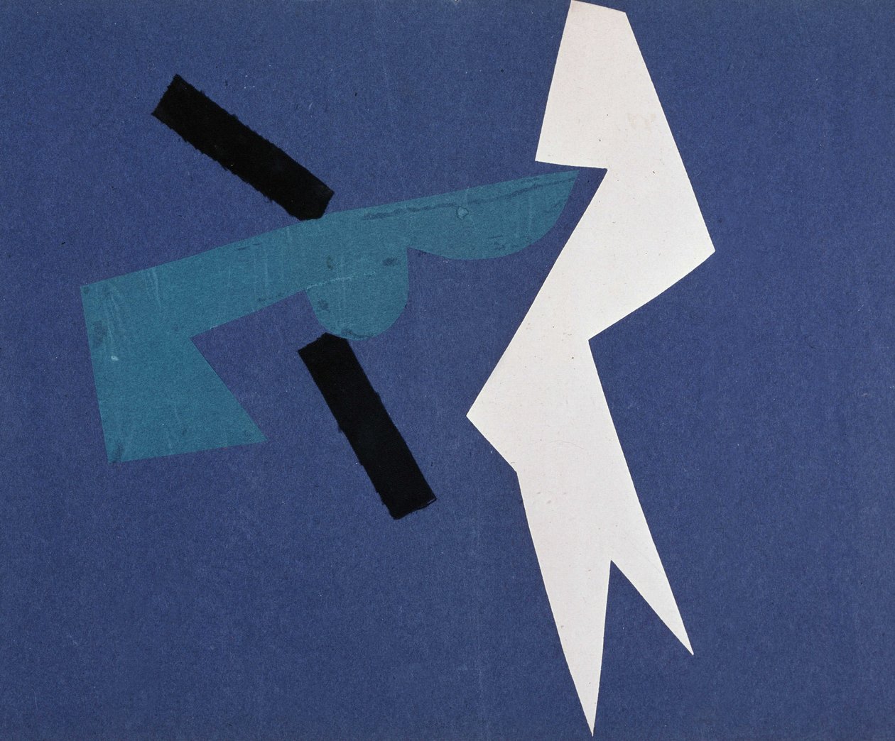 Universal War: Collage work by Olga Rosanova, January 1916 by Olga Wladimirowna  Rosanowa