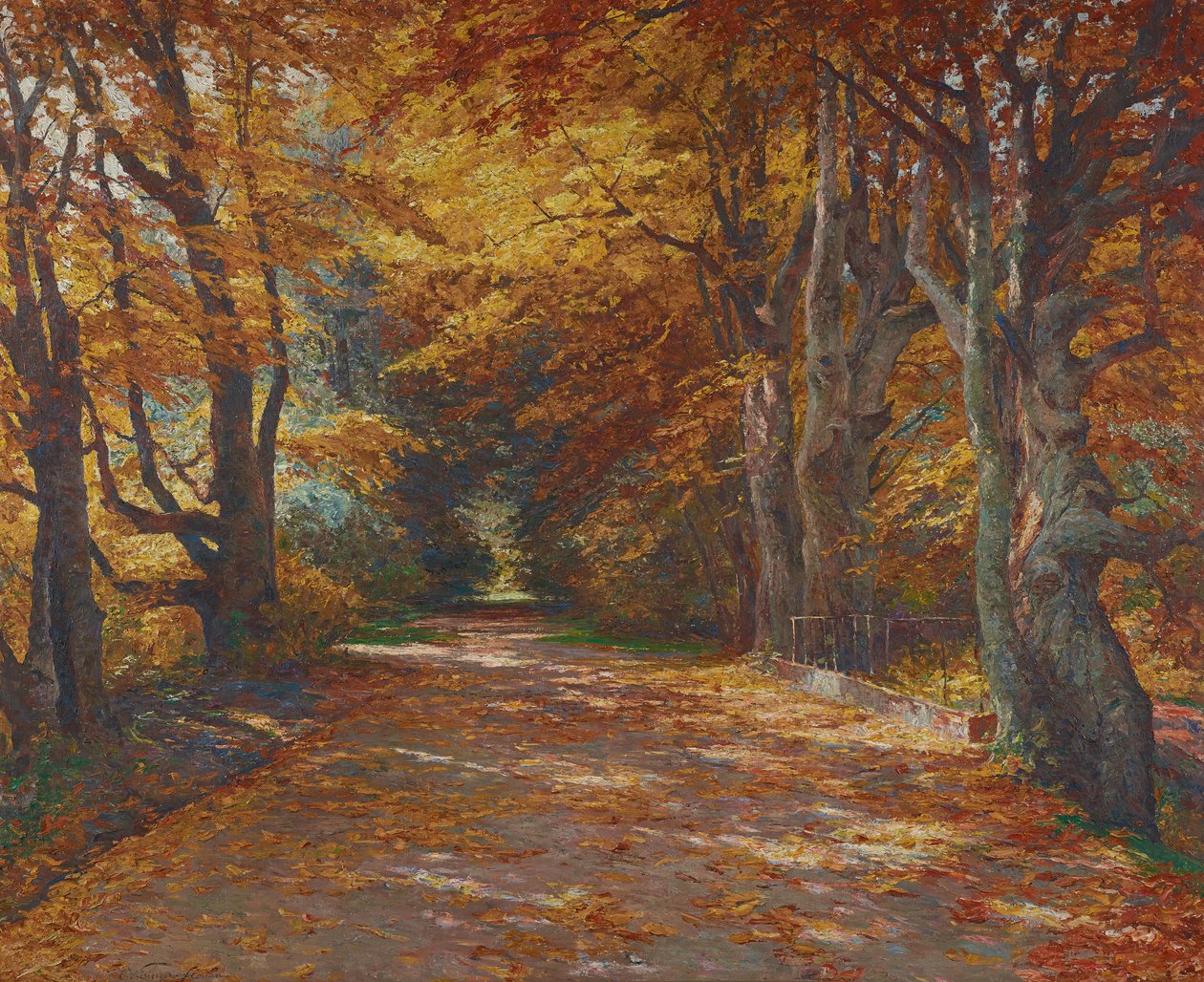 Prater Avenue in Autumn by Olga Wisinger-Florian