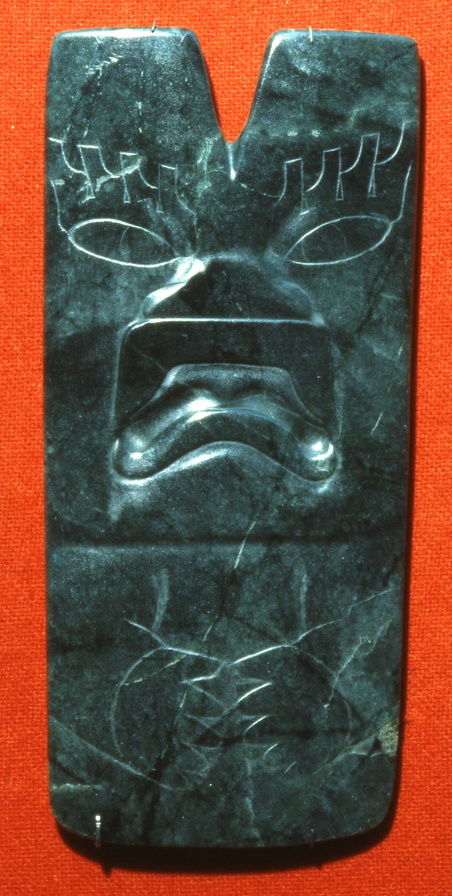 Hacha with the Face of a Jaguar, Preclassic Period by Olmec
