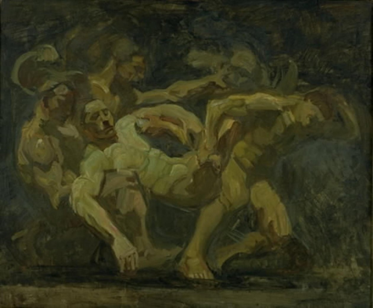The Fight for the Corpse of Patroclus by Oluf Hartmann