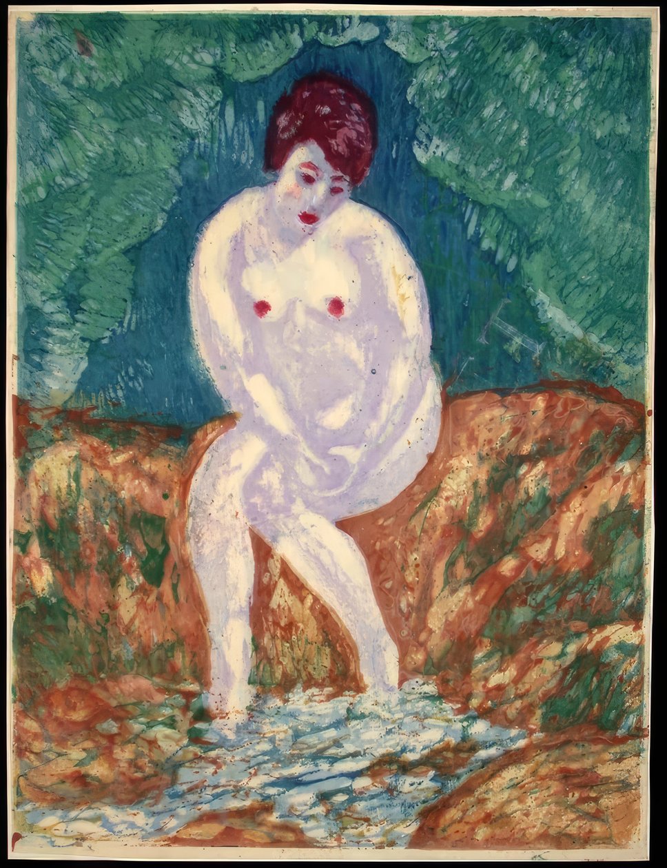 A Spring, from the series "Happiness" by Onchi Kôshirô