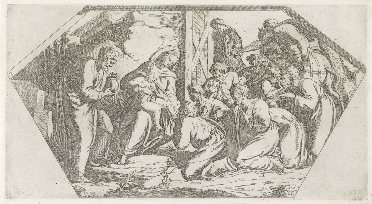 Adoration of the Kings (series title) by Orazio Borgianni