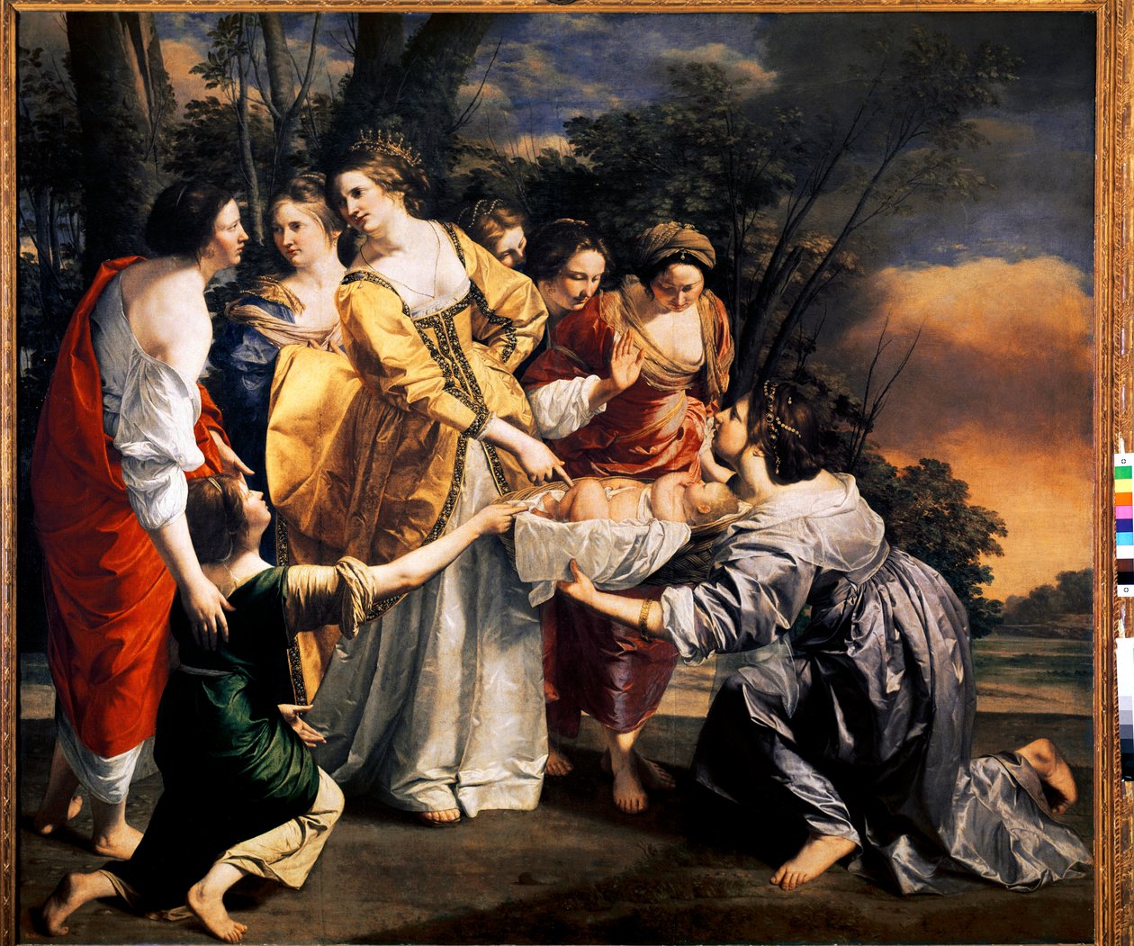 Moses saves the waters of the Nile by Orazio Gentileschi