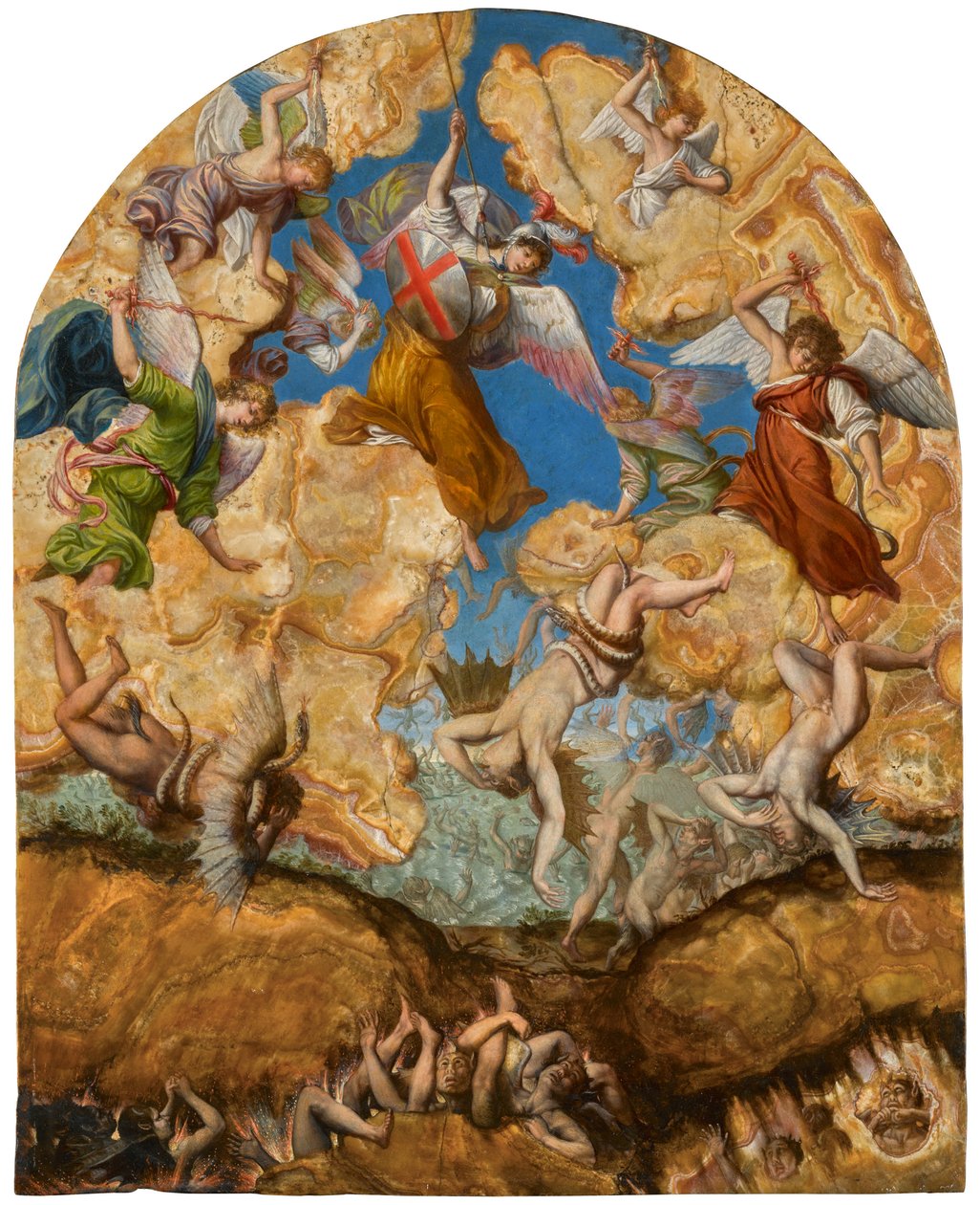 The Fall of the Rebel Angels by Orazio Gentileschi