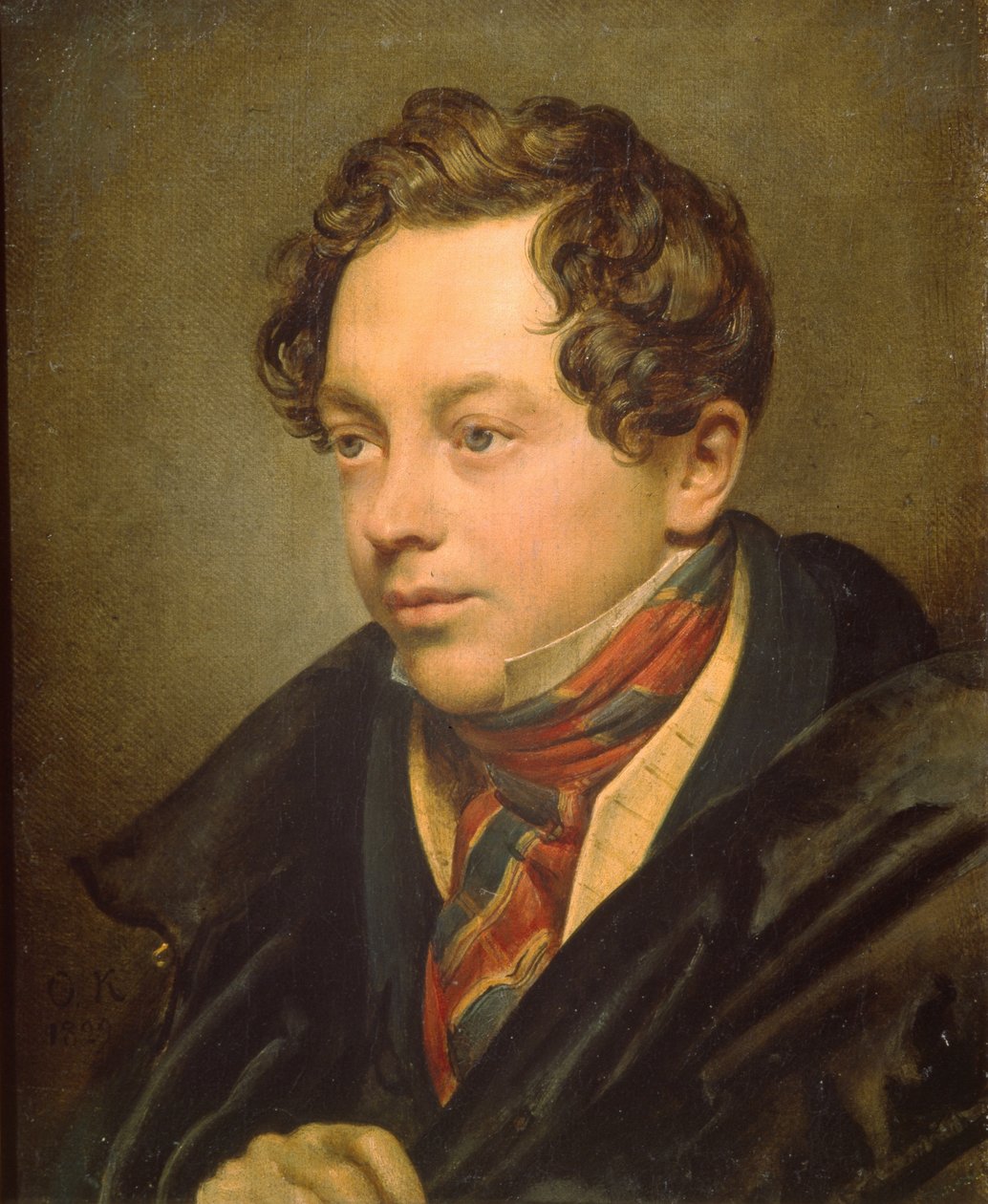 Portrait of the Artist Pyotr Basin by Orest Adamovich Kiprensky
