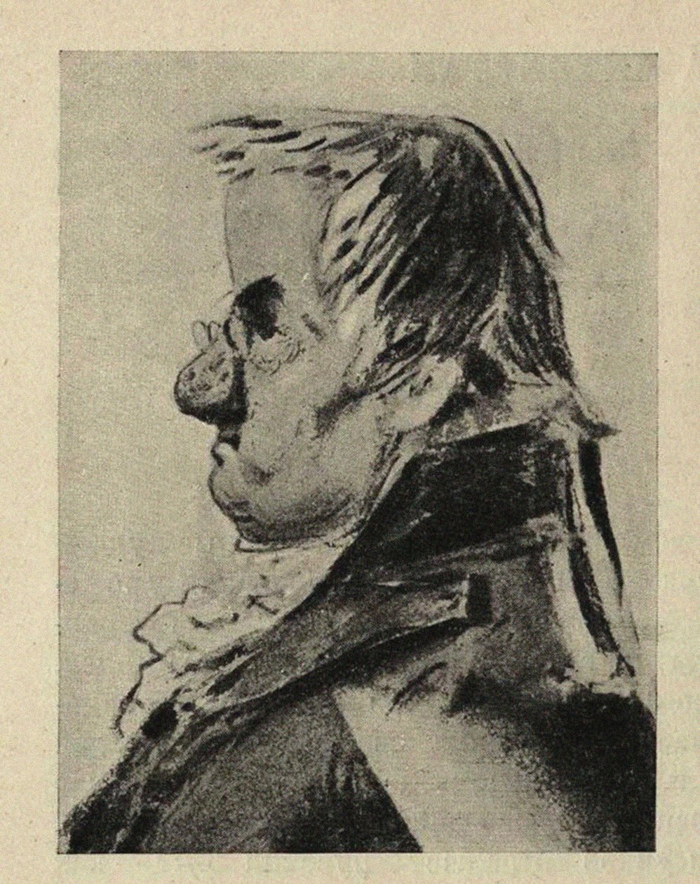 Portrait Caricature of the Architect Giacomo Quarenghi by Orlowski