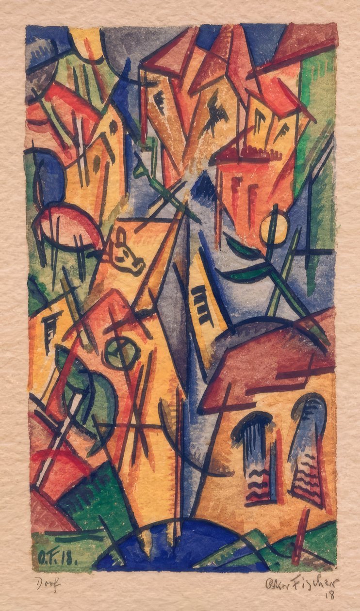 Village by Oskar Fischer