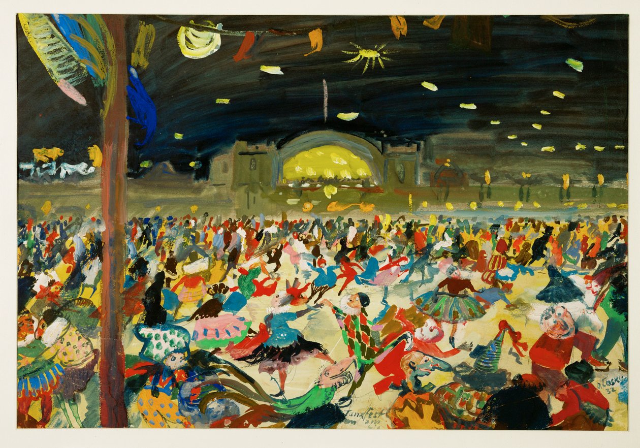 Masked Ball at the Eislaufverein by Oskar Laske