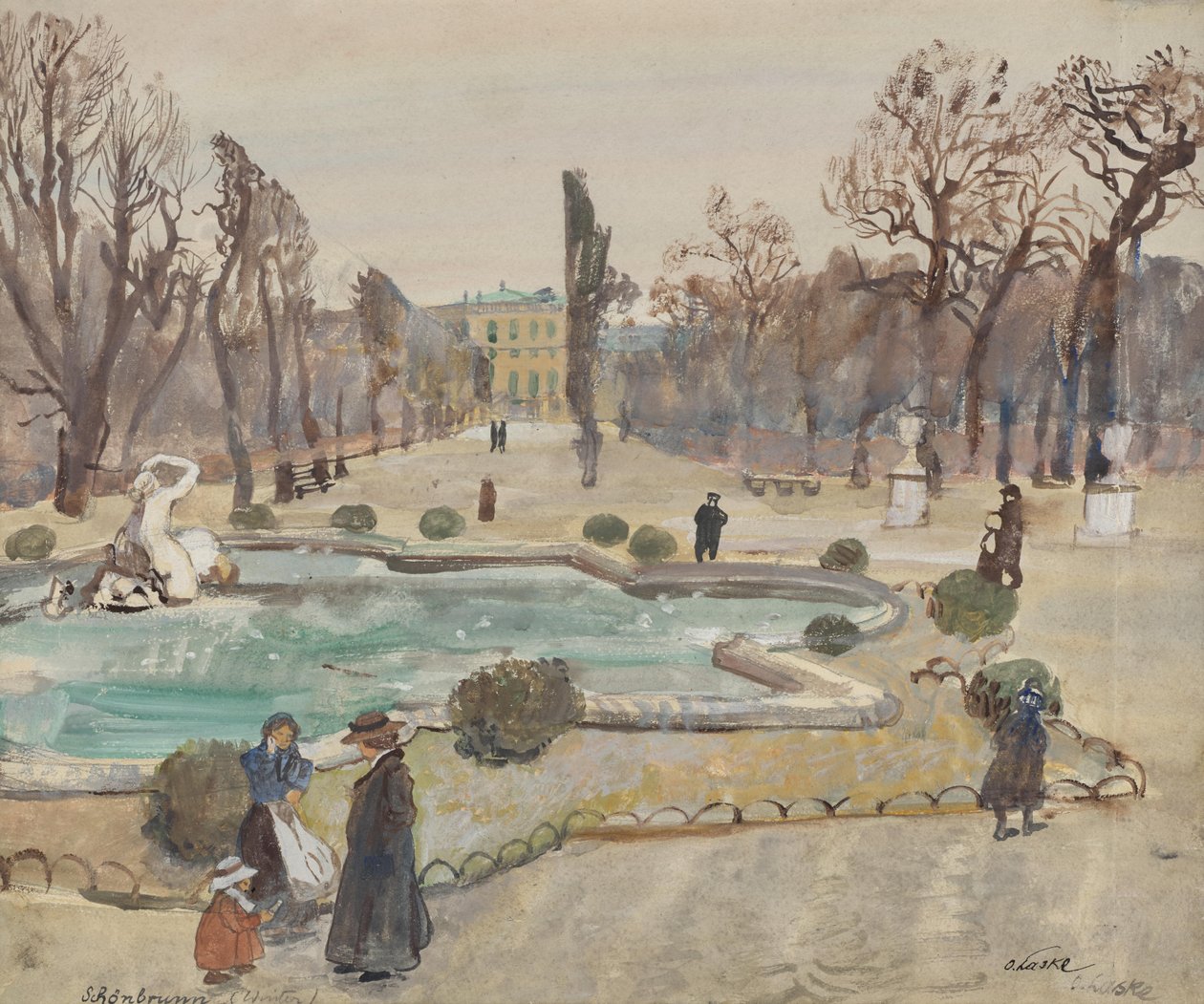Schönbrunn (Winter) by Oskar Laske