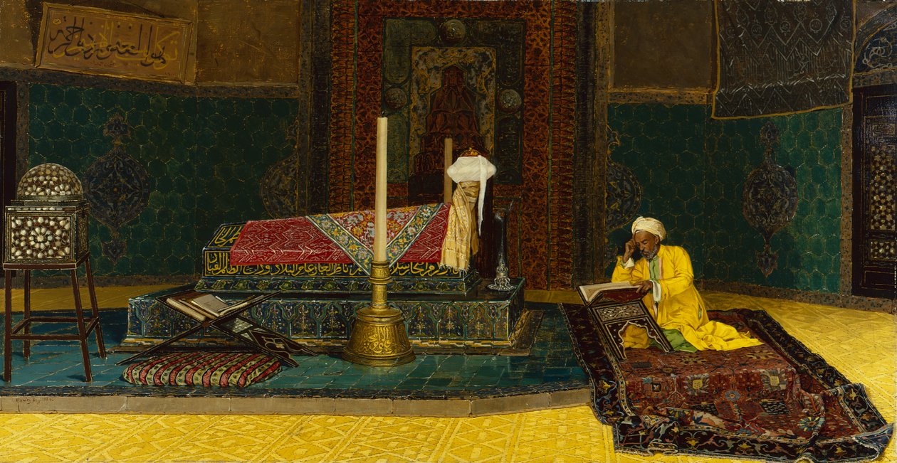 In the Tomb of Mahomet by Osman Pacha Zadeh Hamdy Bey