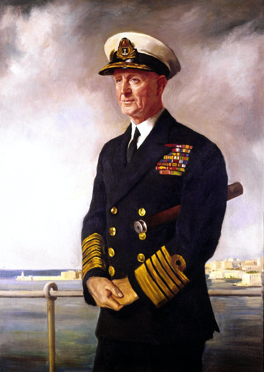 Admiral Cunningham by Oswald Hornby Joseph Birley