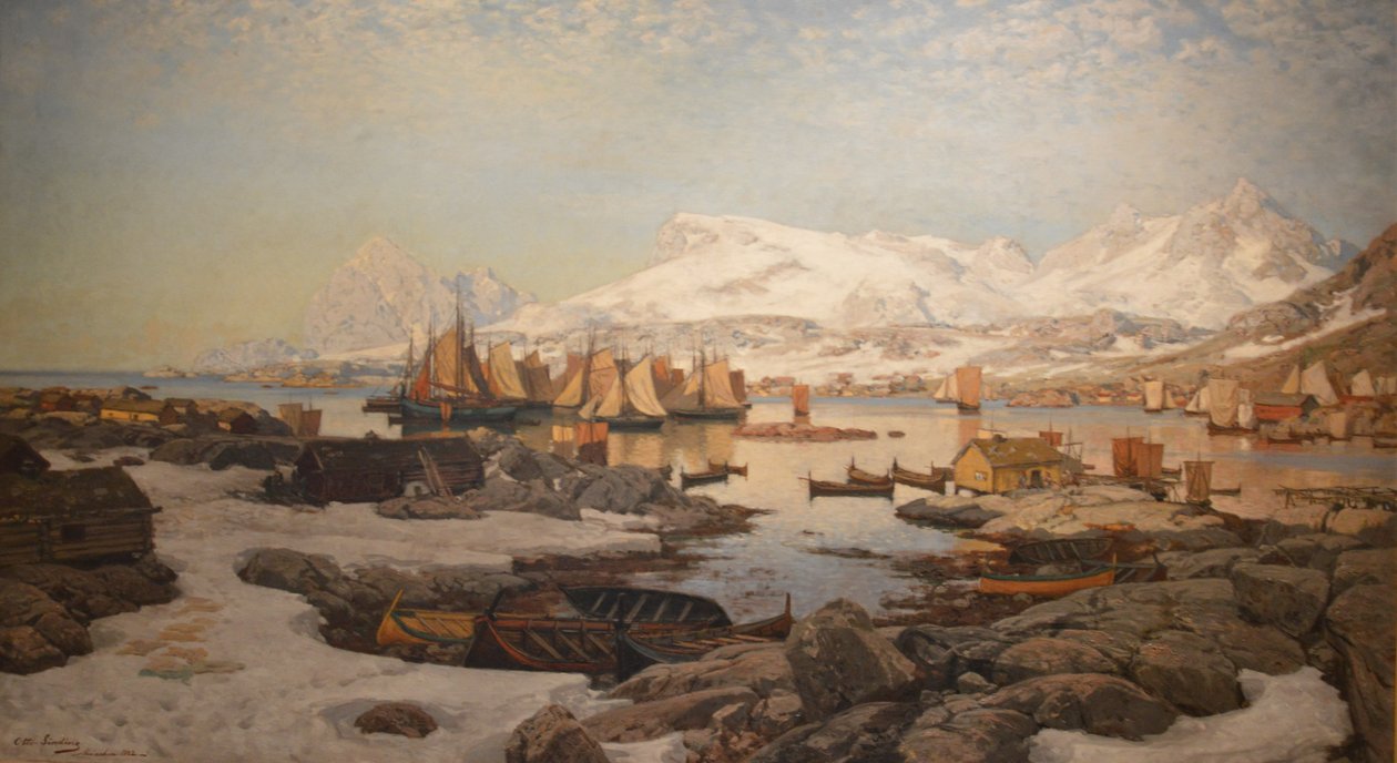 Spring Day in Lofoten by Otto Sinding