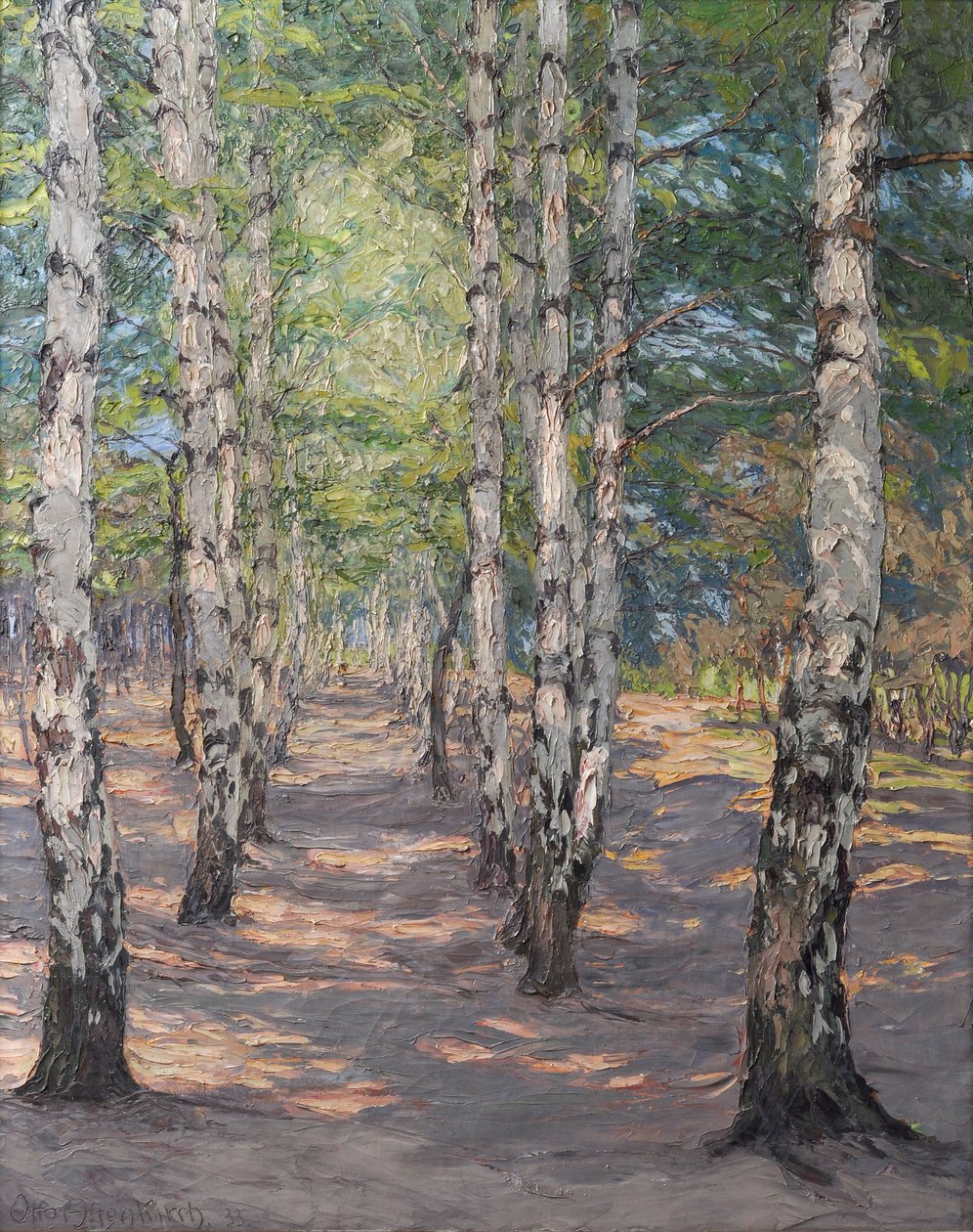 Birch Path on the Heller Near Dresden by Otto Altenkirch