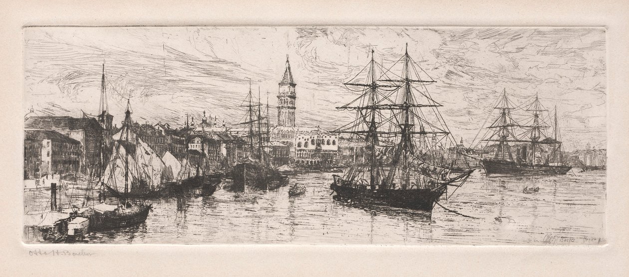 Shipping and the Ducal Palace by Otto H. Bacher