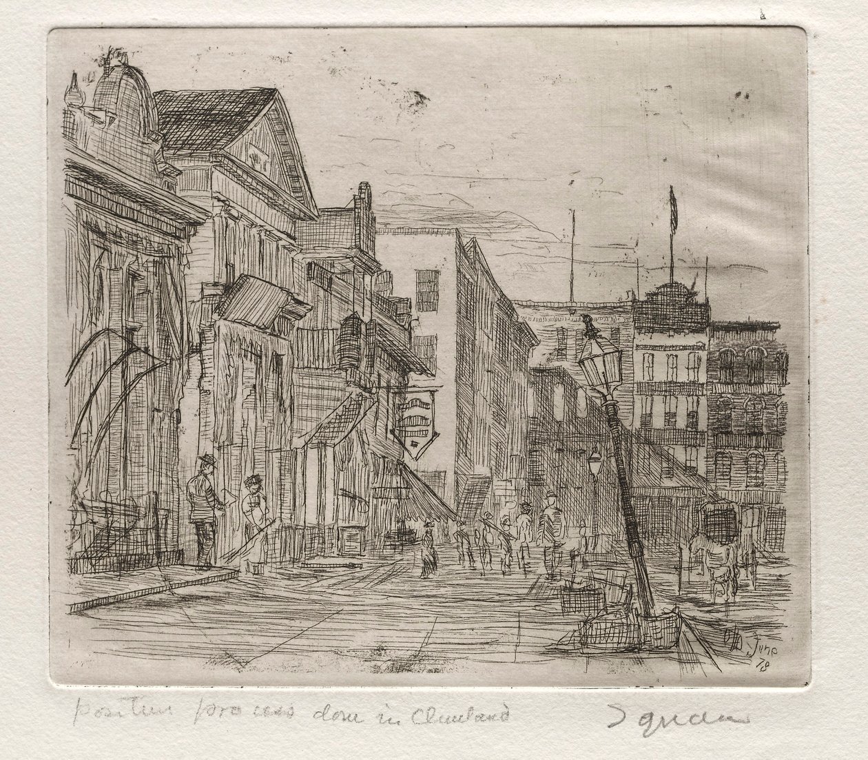 The Square, 1878 by Otto H. Bacher