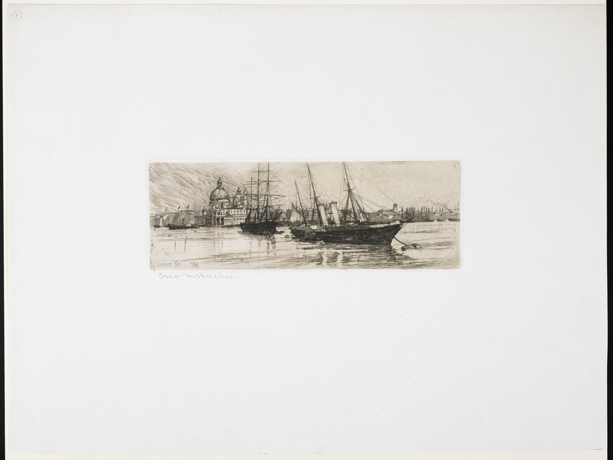 Two Boats by Otto Henry Bacher
