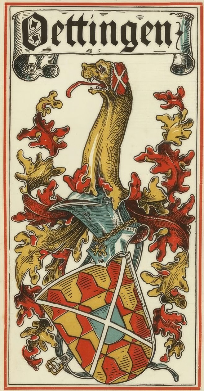 The Ancestral Coats of Arms of the German Princely Houses: Öttingen by Otto Hupp