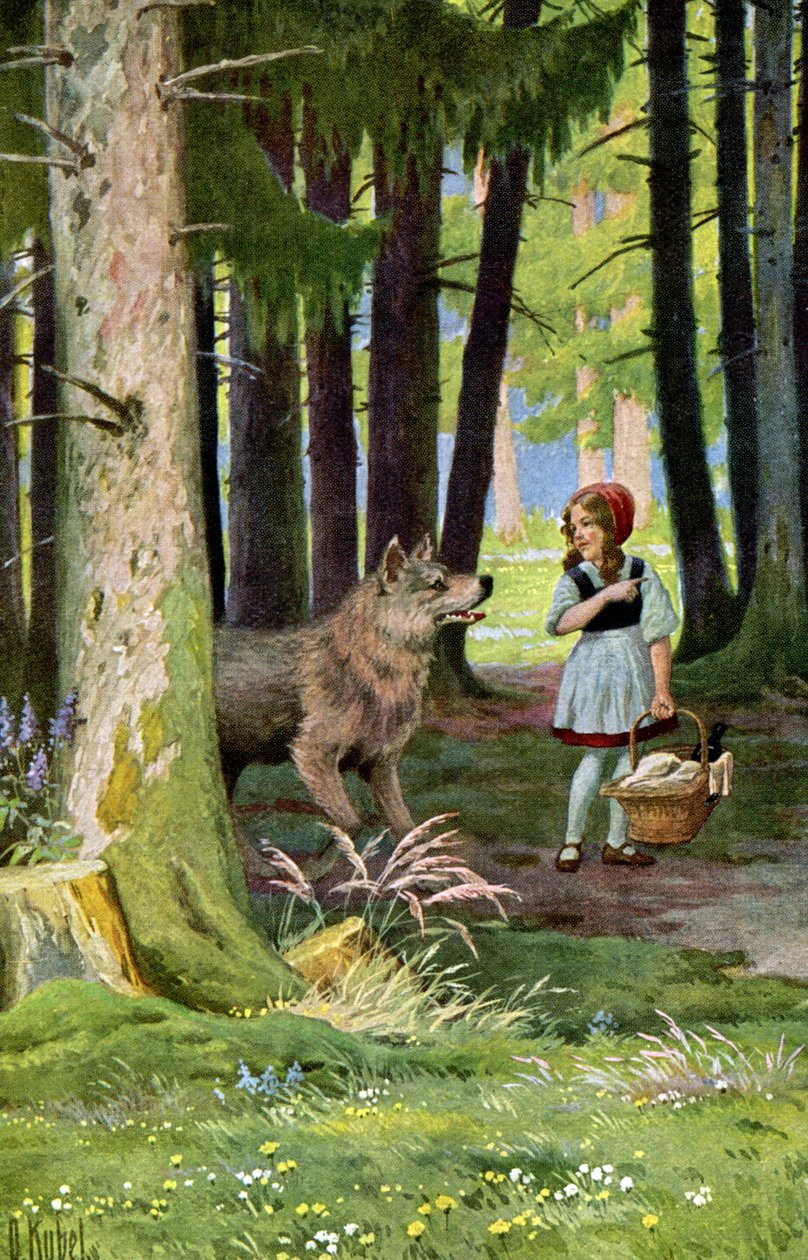 Little Red Riding Hood, c.1900 by Otto Kubel