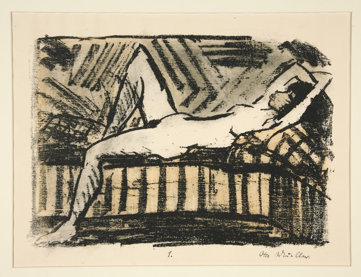 Nude Reclining by Otto Mueller