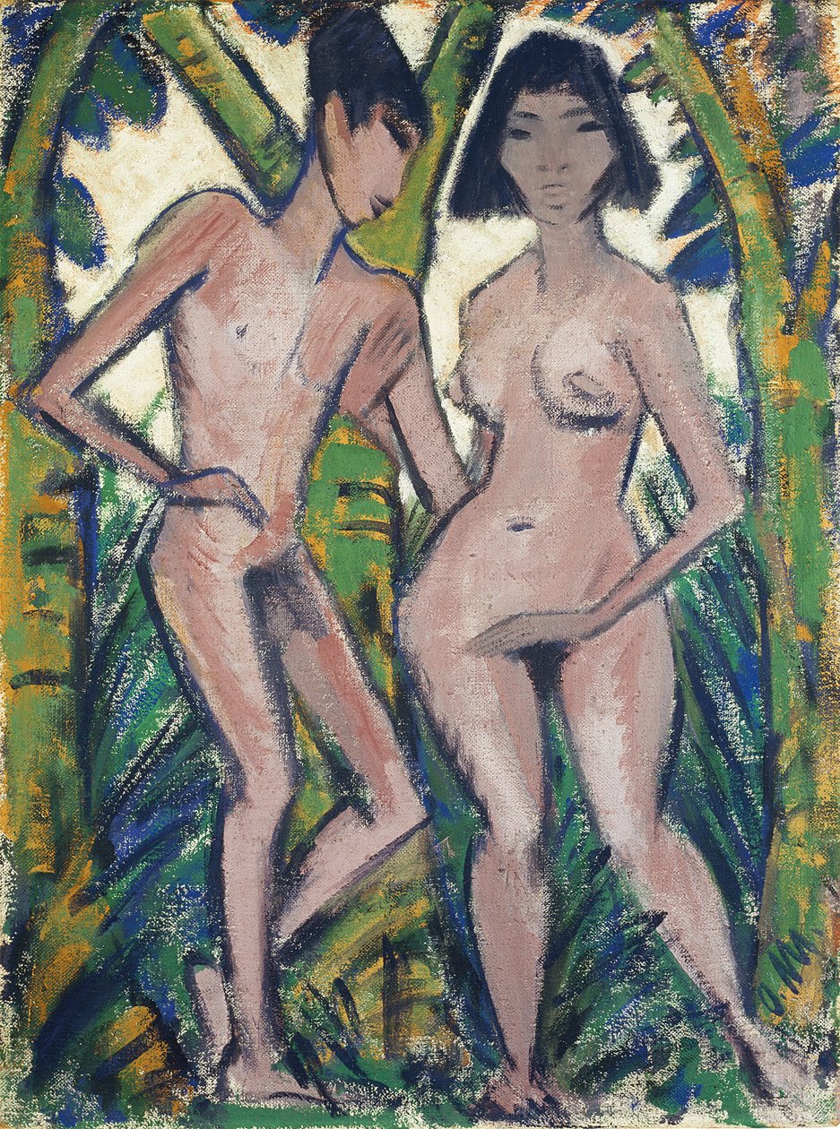 Adam and Eve by Otto Muller or Mueller